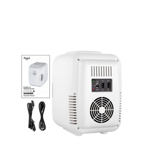 Cooluli - Classic 0.1 Cu. Ft. Mini Fridge - White - Picture 12 of 16